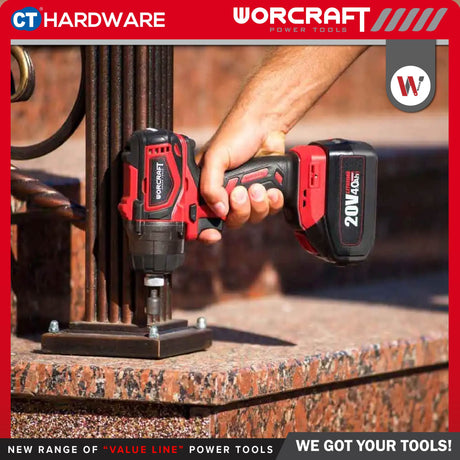 Worcraft CIS-S20LIB-260-SOLO Cordless Brushless Impact Screwdriver 20V | 1/4" | 100/260Nm [ CISS20LIB260SOLO ]