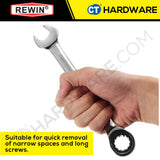 REWIN RATCHET WRENCH SIZE 8mm TO 19mm [ 1 PIECE ]