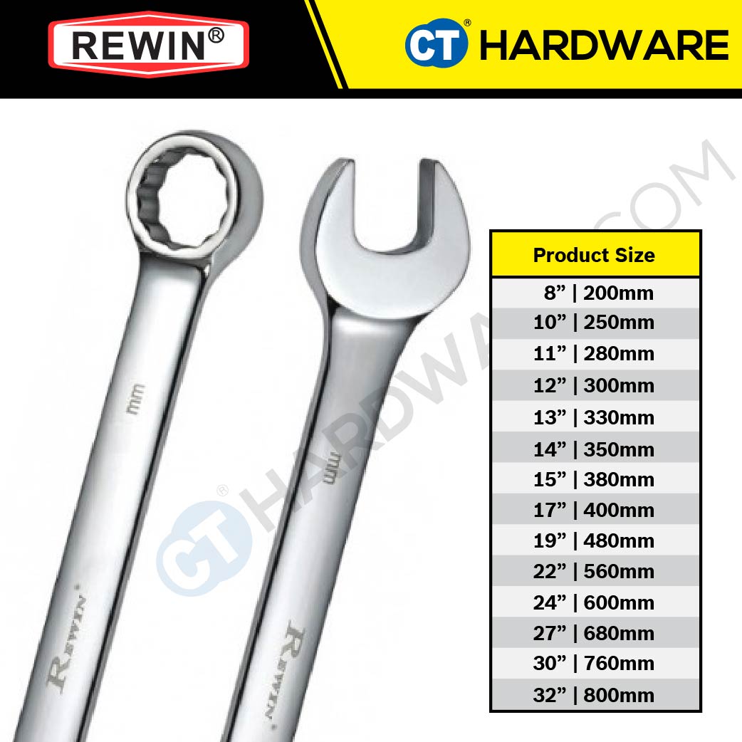 Rewin RBL0832 Combination Wrench Set 14pcs 8mm-32mm