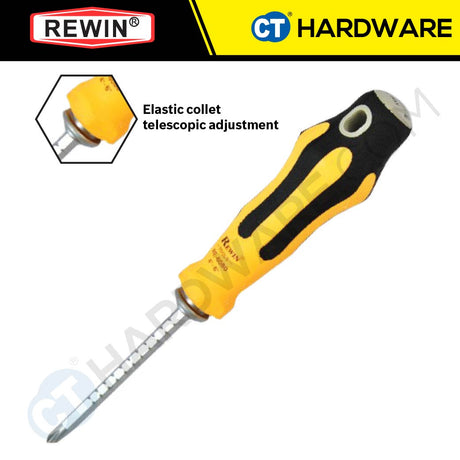 REWIN RE-5080 | RE-6080 TWO WAY SCREWDRIVER 3" -5" | 4" - 6"  [ RE5080 | RE6080 ] - 1PC