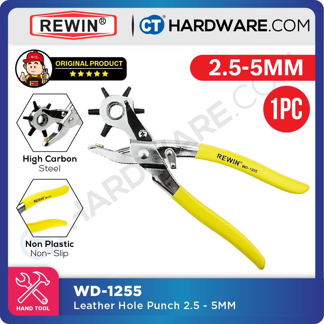 REWIN WD1255 LEATHER HOLE PUNCH 2.5 - 5MM