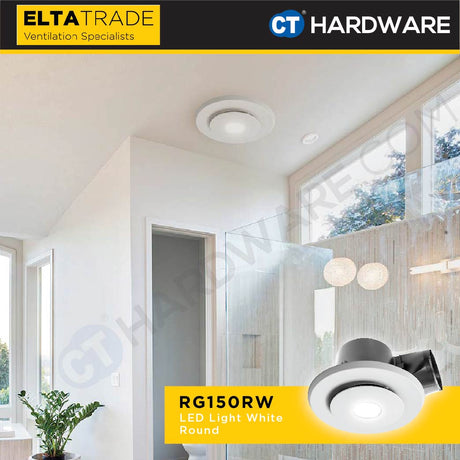 ELTA TRADE DUCTED CEILING FAN (SET) RF150 RAPID RESPONSE with RG150 GRILLES  (4 VARIATION) [EXHAUST FAN]