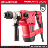 WORCRAFT RH15-32X Corded Rotary Hammer SDS PLUS | 3-Modes | 1500W | 590RPM / Alatan Kuasa Gerudi Tukul Putar [ RH1532X ]