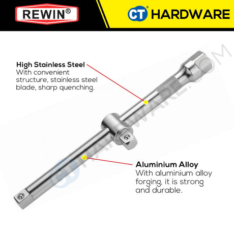 Rewin RHX2250 Sliding T-Bar RHX2250 1/2" x 10"