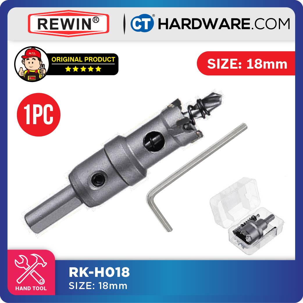 REWIN RKH TCT HOLE SAWS SIZE: 15MM - 35MM