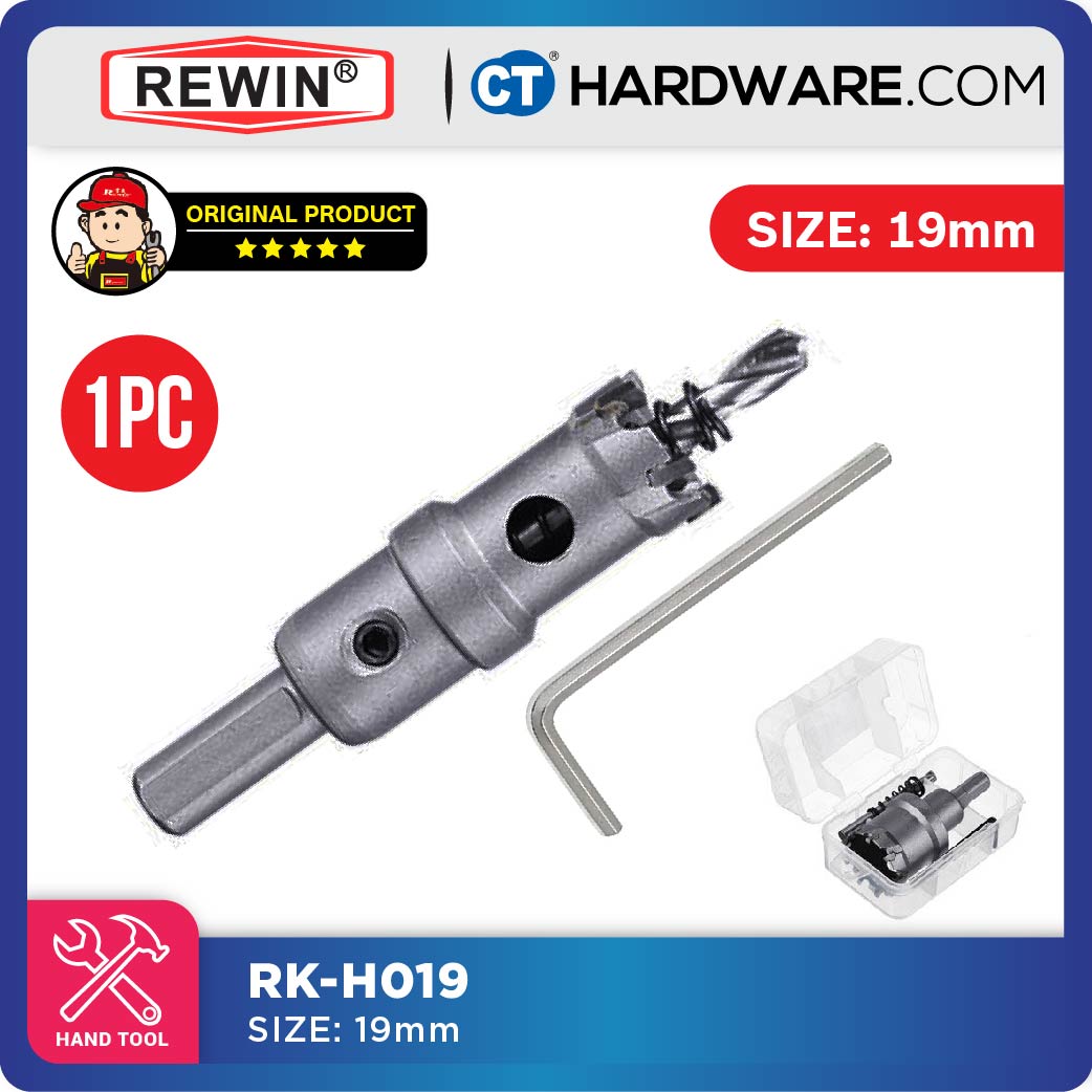 REWIN RKH TCT HOLE SAWS SIZE: 15MM - 35MM