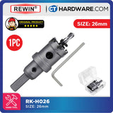 REWIN RKH TCT HOLE SAWS SIZE: 15MM - 35MM