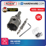 REWIN RKH TCT HOLE SAWS SIZE: 15MM - 35MM