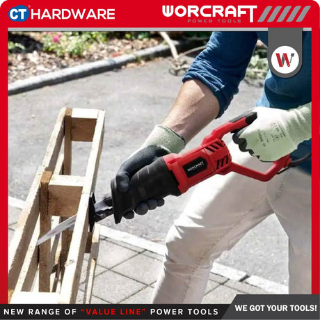 WORCRAFT RS07115E CORDED SABRE SAW / RECIPROCATING SAW 26MM |  750W | 2800SPM