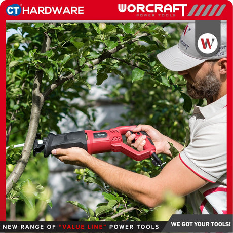WORCRAFT RS07115E CORDED SABRE SAW / RECIPROCATING SAW 26MM |  750W | 2800SPM