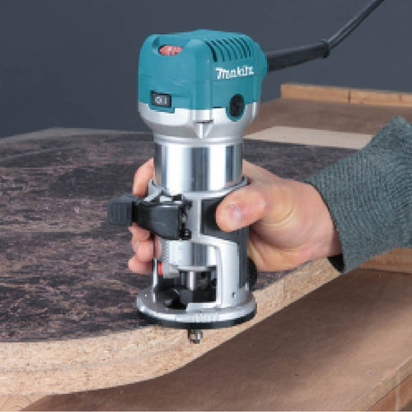 MAKITA RT0700CX2 TRIMMER 1/4" & 3/8"  710W  COME WITH OFFSET BASE & PLUNGE BASE & TOOL BAG   2.7KG