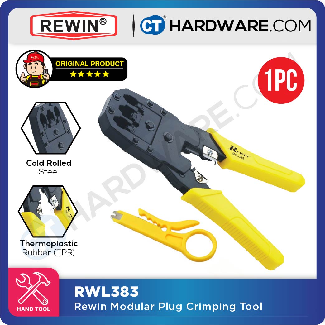 REWIN RWL383 Modular Crimping Tool 4P/6P/8P