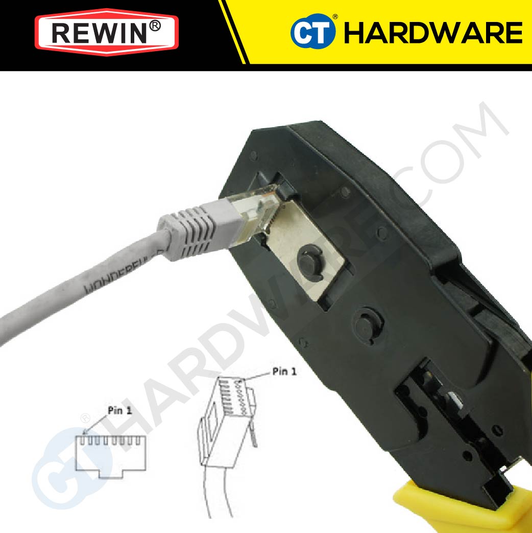 REWIN RWL383 Modular Crimping Tool 4P/6P/8P