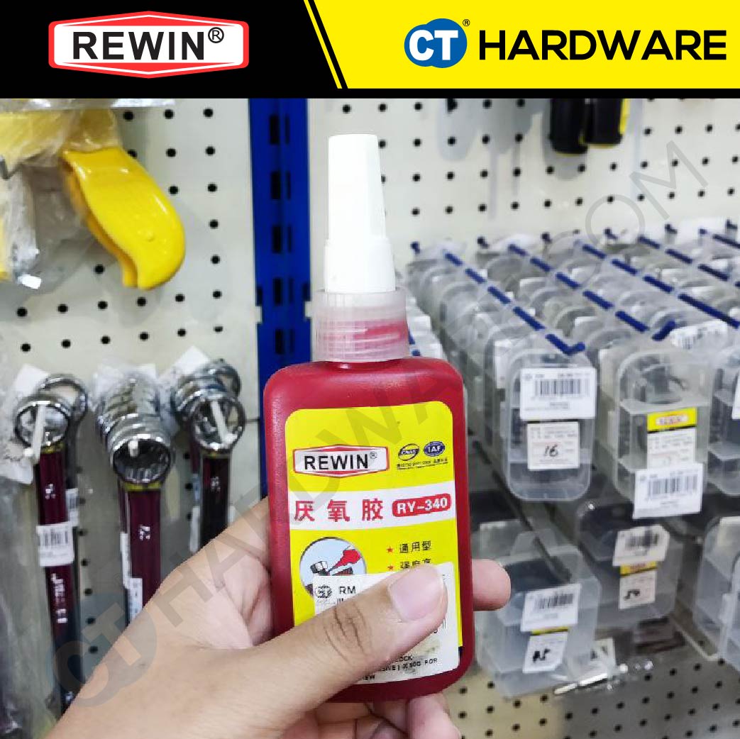 REWIN RY340 SUPER GLUE THREAD LOCK ( ANAEROBIC ADHESIVE )  50ML  FOR TIGHTEN SCREW AND ETC