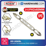 REWIN SCREWDRIVER BITS PH2 X 65MM X 6.35MM ++- S2 SERIES - RZ2065L