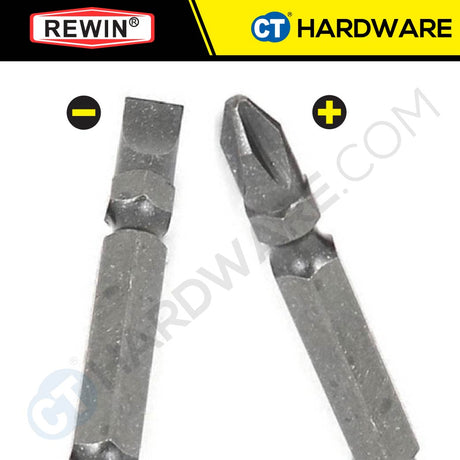 REWIN RZ3065B PHILLIPS SCREWDRIVER BITS PH2 X 65MM X 6.35MM  ( X 10PC )  + + CRV SERIES