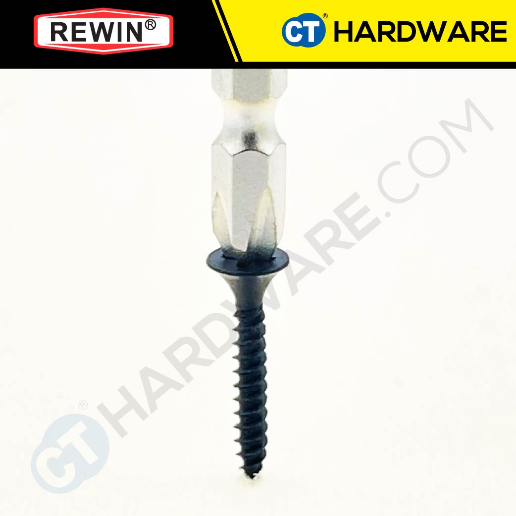 REWIN RZ-6100 DOUBLE SCREWDRIVER BITS PH2 X100MM X 6.35MM ( + +  S2 SERIES )  - 1 PACK [ RZ6100 ]