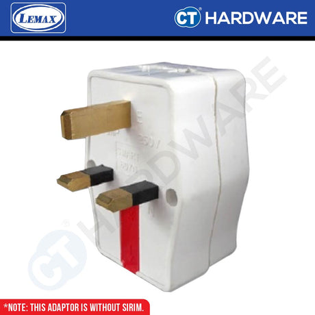 LMX S607N 3-WAY MULTI ADAPTOR WITH NEON 13AMP - 1PC