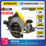 STANLEY SBC550 CORDLESS BRUSHLESS CIRCULAR SAW 20V 185MM ( SBC550-B1 )