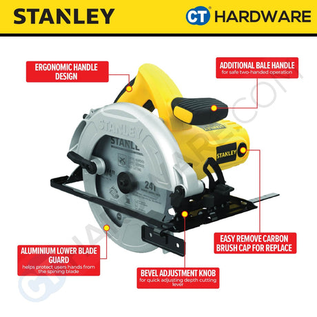 STANLEY SC16 CORDED CIRCULAR SAW 7" (185MM) | 1600W