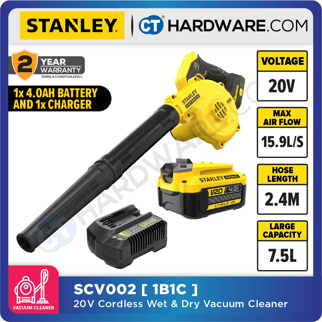 STANLEY SCBL01-B1 CORDLESS BRUSHED BLOWER 20V | 16,500 RPM [ SCBL01 ]