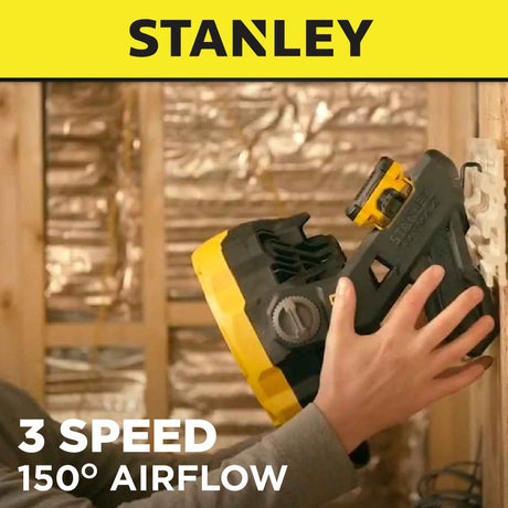 STANLEY SCF001 CORDLESS JOBSITE FAN 20V 400CFM 3 SPEED FAN 3KG = SCF001-KR