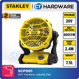 STANLEY SCF001 CORDLESS JOBSITE FAN 20V 400CFM 3 SPEED FAN 3KG = SCF001-KR