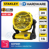 STANLEY SCF001 CORDLESS JOBSITE FAN 20V 400CFM 3 SPEED FAN 3KG = SCF001-KR