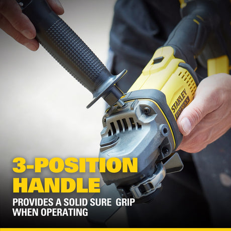 STANLEY SCG400 CORDLESS SMALL ANGLE GRINDER 20V 9000RPM DISC SIZE: 100/125MM [ SCG400-B1 ]