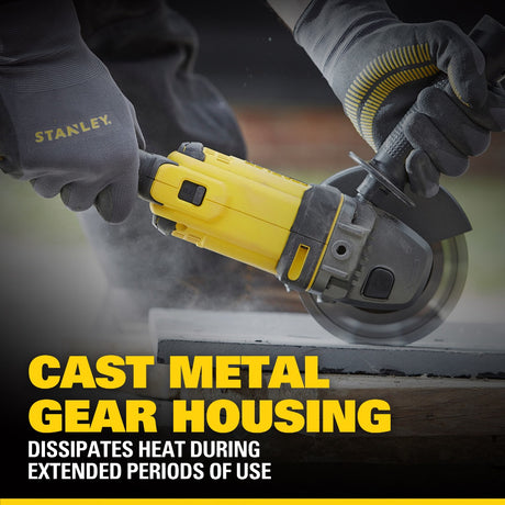 STANLEY SCG400 CORDLESS SMALL ANGLE GRINDER 20V 9000RPM DISC SIZE: 100/125MM [ SCG400-B1 ]