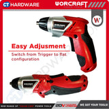 WORCRAFT SD-3.6LiB CORDLESS SCREWDRIVER 3.6V 1.3AH 200RPM 3.0NB COME WITH ACCESSORY SET [ SD36LIB ]