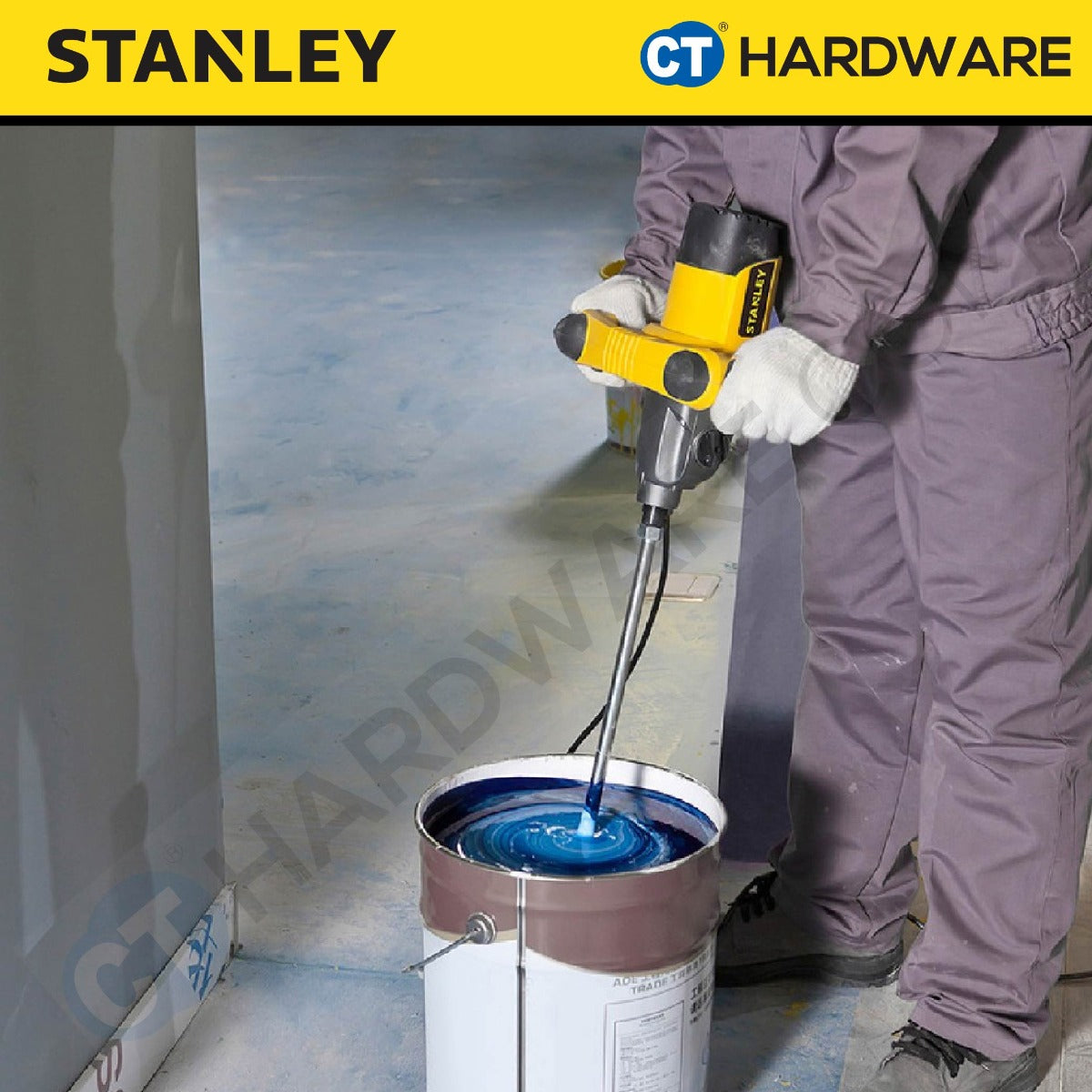 STANLEY SDR1400 CORDED MUD MIXER 1400W | 0-480/0-800RPM