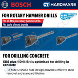 BOSCH 2 608 579 118 SDS PLUS-1 HAMMER DRILL BIT 3PCS SET SIZE 6,8,10 X 160MM [ 2608579118 ]