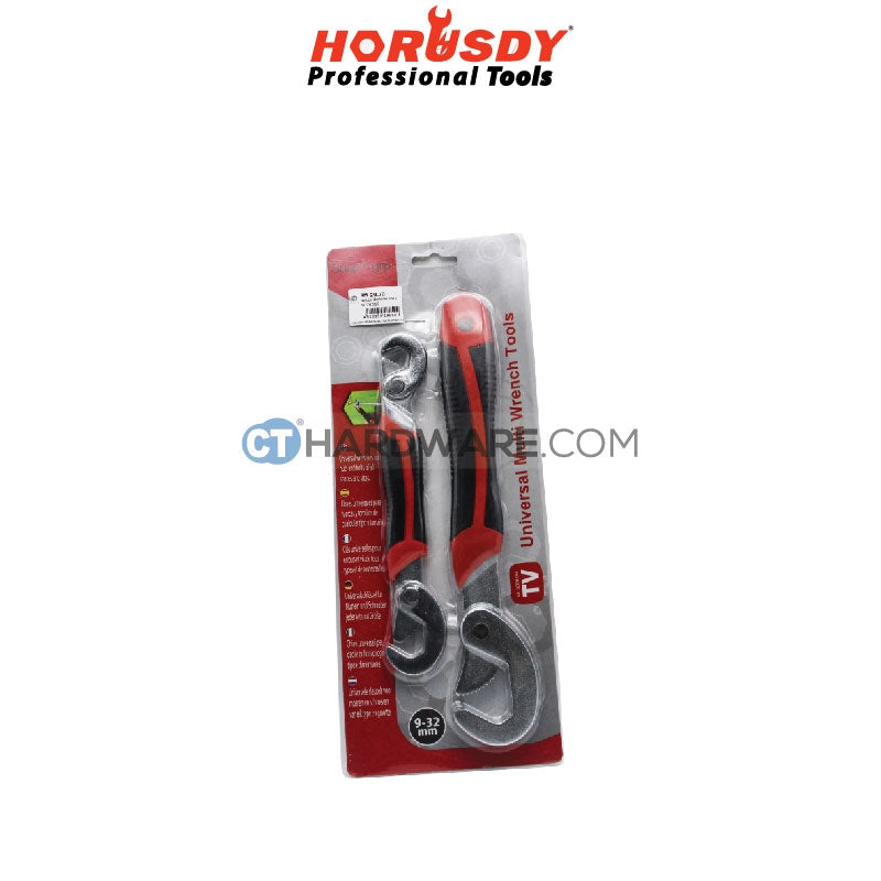 Horusdy SDY6010 Multifunctional Universal Quick Snap 'N Grip Adjustable Wrench Spanner Tool 2pcs