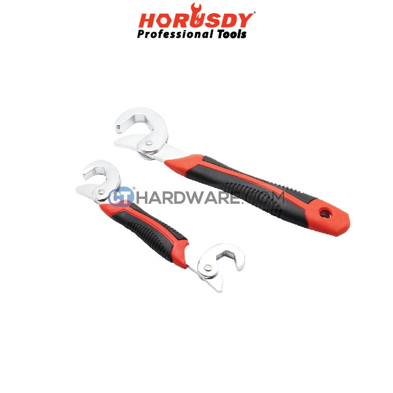Horusdy SDY6010 Multifunctional Universal Quick Snap 'N Grip Adjustable Wrench Spanner Tool 2pcs