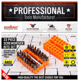 Horusdy SDY94047 CRV Security Insert  Bit Set X 33pc 1/4"