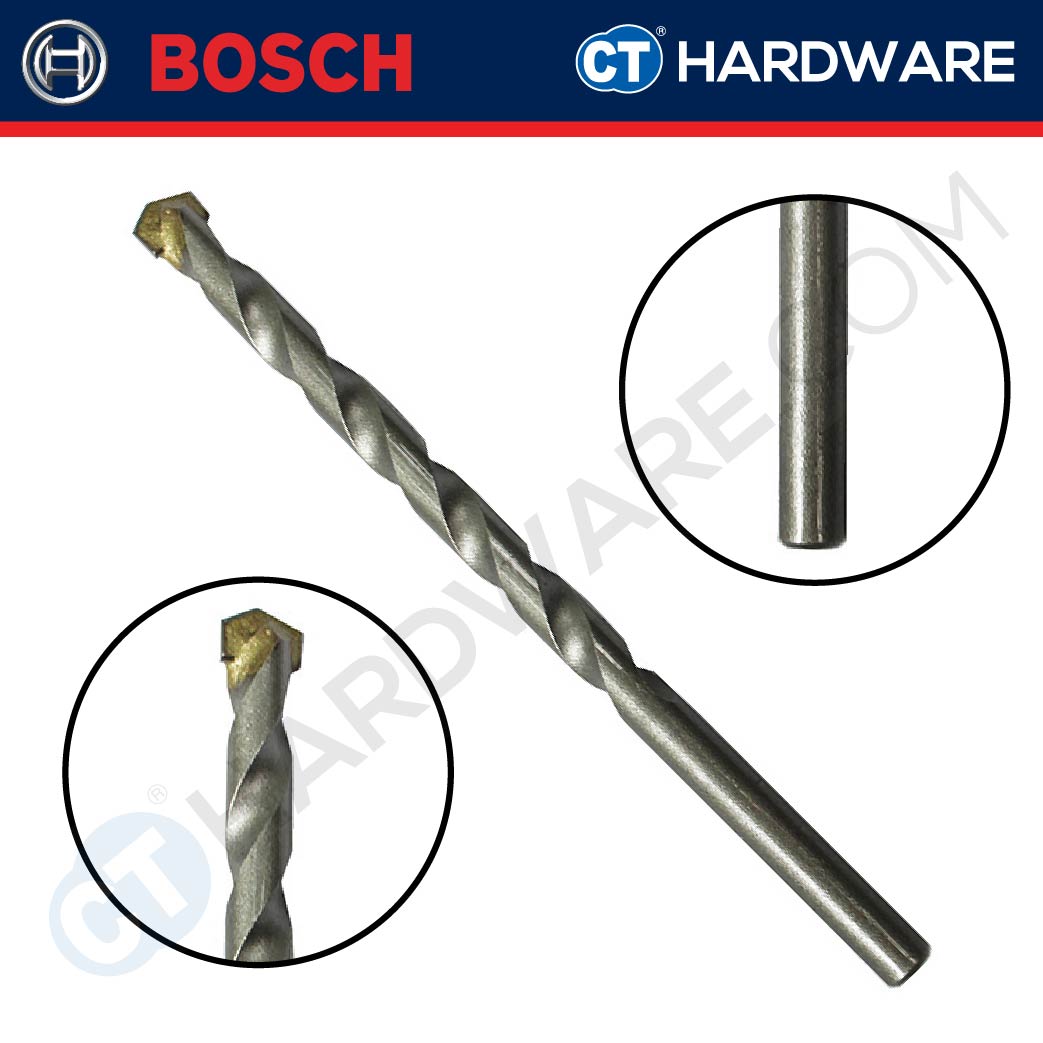 BOSCH 2 608 680 726 SILVER PERCUSSION ( CYL-3 ) DRILL BIT SET  SIZE 4 MM,5 MM,6 MM,8 MM,10 MM [  2608680726  ]