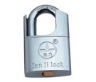 SAN LI CHROME PLATED PADLOCK 50MM  (WITH EXTRA LOCK ARM )