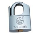 SAN LI CHROME PLATED PADLOCK 60MM  (WITH EXTRA LOCK ARM )