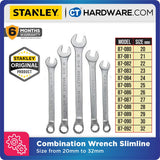 STANLEY COMBINATION WRENCH SLIMLINE, SIZE FROM 20MM TO 32MM