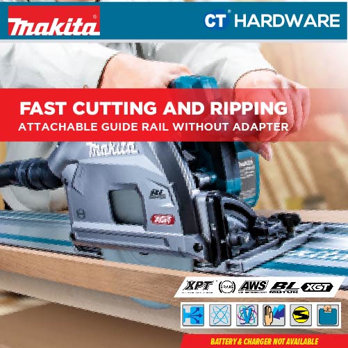 MAKITA SP001GZ02 CORDLESS PLUNGE CUT SAW 40V 6-1/2" 165MM 2500-4900RPM WITHOUT BATTERY & CHARGER