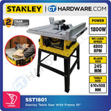 STANLEY SST1801 TABLE SAW WITH FRAME 10" | 1800W  | 4800/MIN [ YEAR END SALES ]