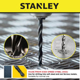 STANLEY STA56030-QZ METAL DRILL BIT SET (10PCS) 1MM - 10MM )