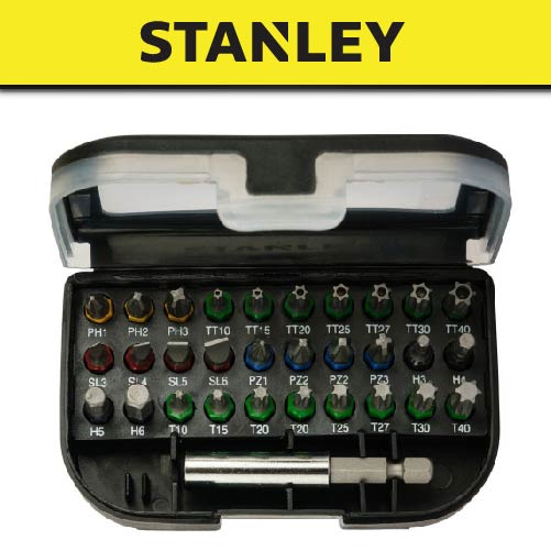 STANLEY STA60490-XJ COLOUR RING SCREWDRIVER SET X 31PCS