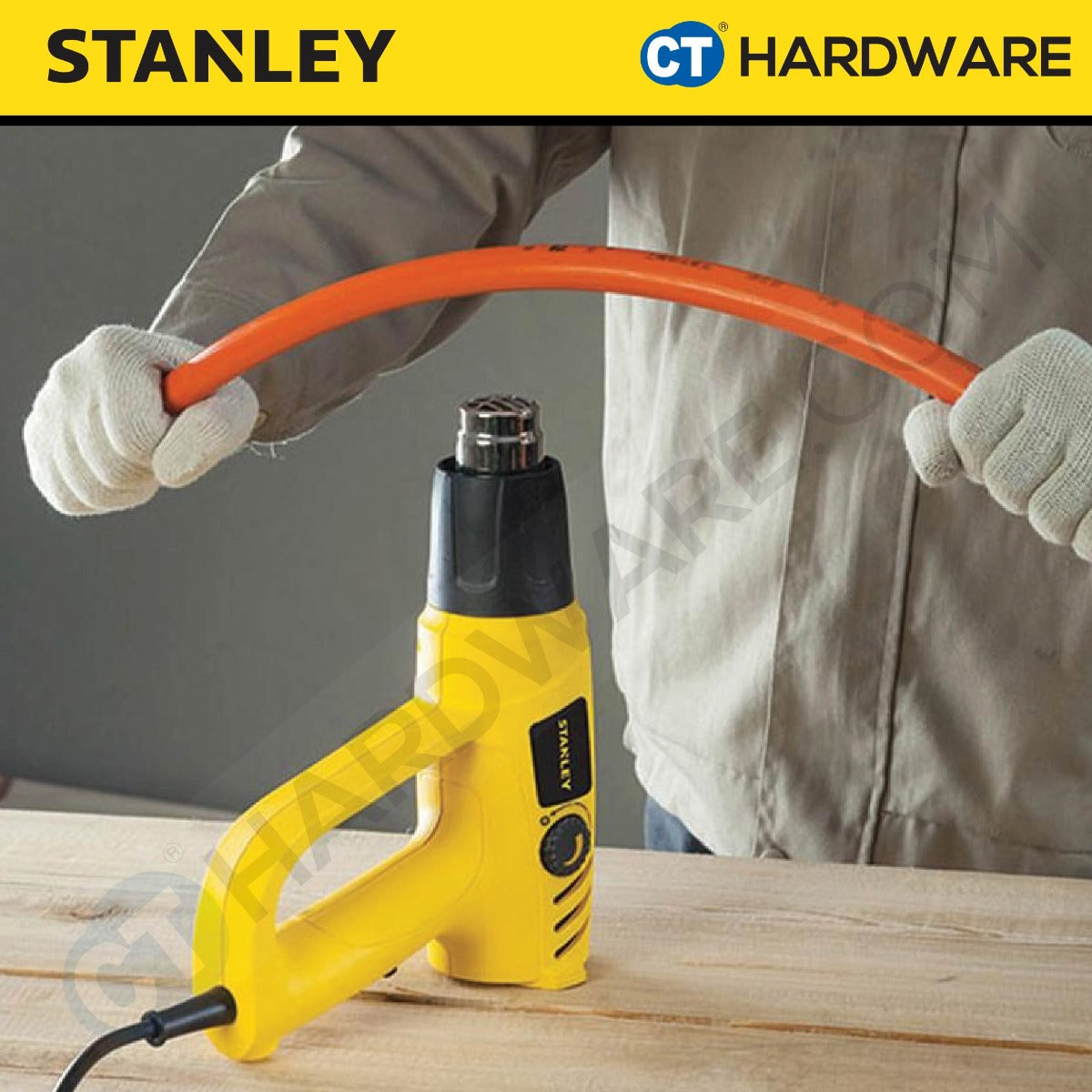 STANLEY STEL670-XD CORDED HOT AIR GUN 2000W | 300-500 LPM | TWO SPEED SETTINGS [ STEL670 ]