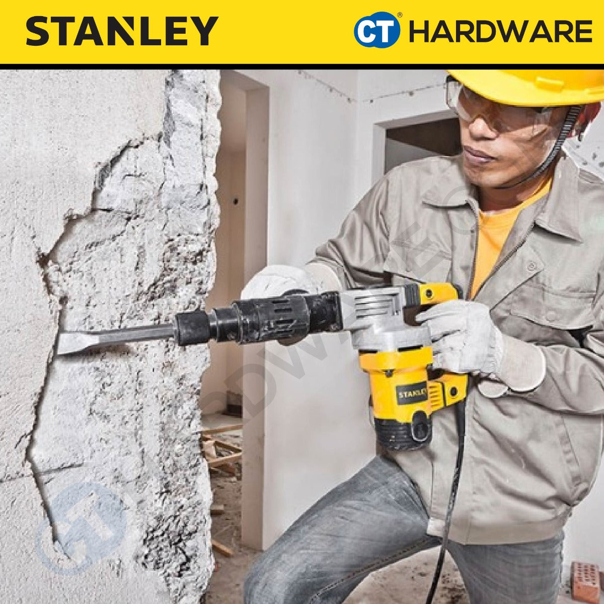 STANLEY STHM5KHV CORDED HEX CHIPPING HAMMER 1010W | 17MM