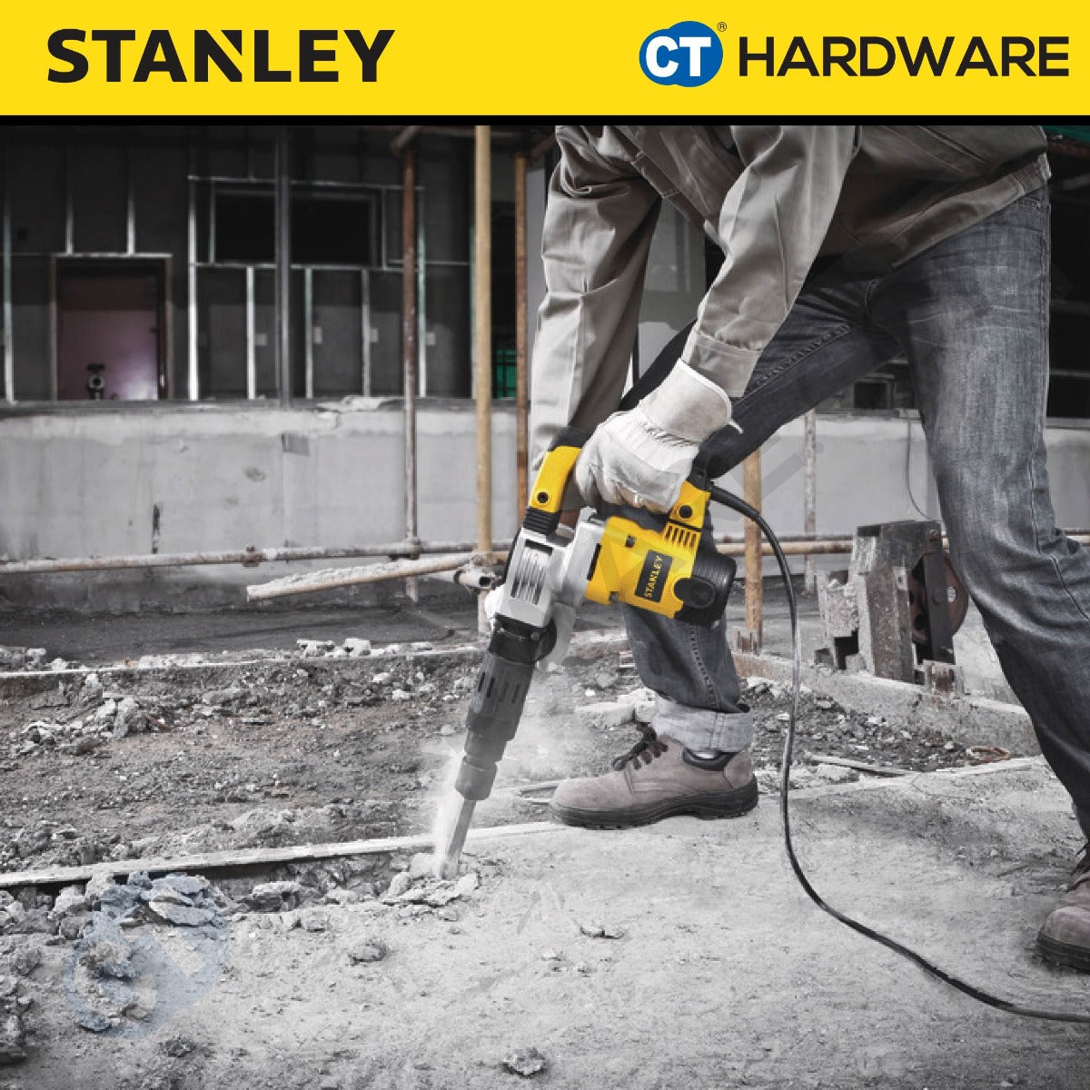 STANLEY STHM5KHV CORDED HEX CHIPPING HAMMER 1010W | 17MM