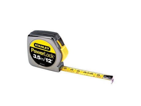 STANLEY STHT33215-8 MEASURING TAPE 3.5M/12FT POWER LOCK (CHROME PLATED) = 33215-2