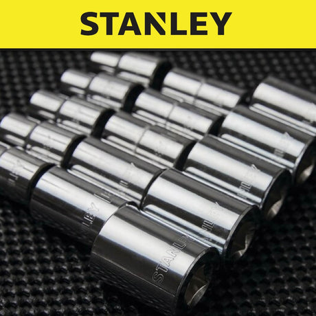 STANLEY STMT729-8B METRIC STANDARD SOCKET 1/2"  DRIVE 12 POINTS | SIZE: 22MM - 36MM
