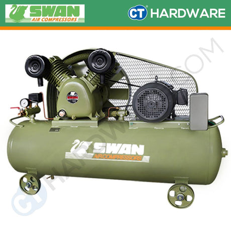SWAN SVP-205 AIR COMPRESSOR 3.7kw | 5HP | 8BAR | 156L TANK | LOW PRESSURE | 545L/MIN | 620RPM [ SVP205 ]